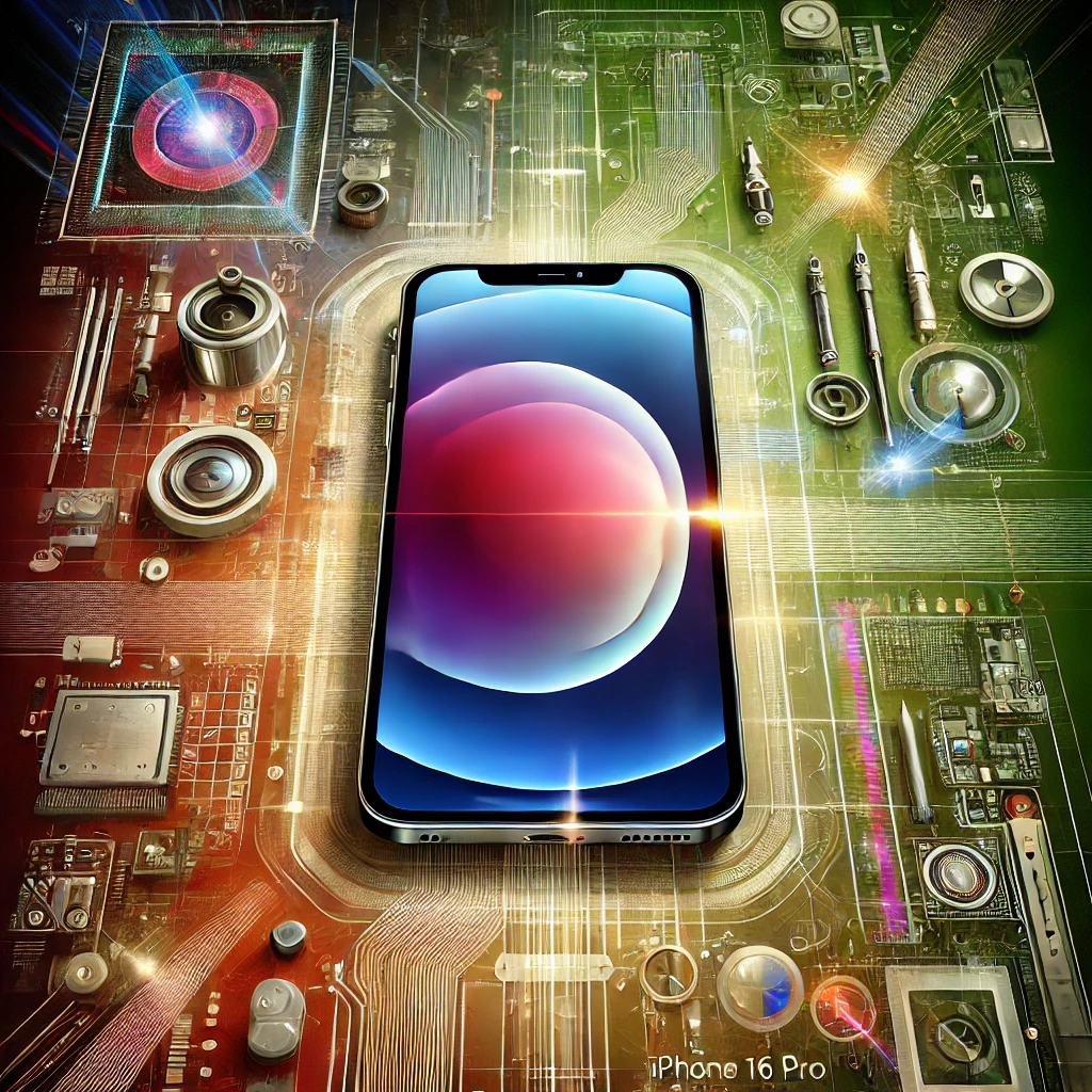DALL·E 2024-10-06 18.06.16 – An artistic representation for the article titled ‘Unveiling the Future_ A Deep Dive into the Apple iPhone 16 Pro’. The image should feature a sleek,